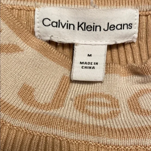 Calvin Klein Jeans Camel Turtleneck Sweater - Picture 2 of 5